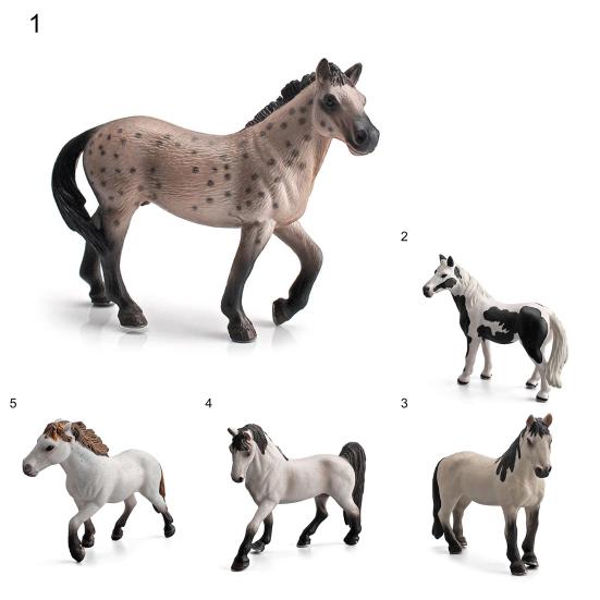 Horse Model Rust-proof Excellent Craftmanship Micro Decor Knapostu Stallion Pint Mare Action Figures Toy for Shelf Decor