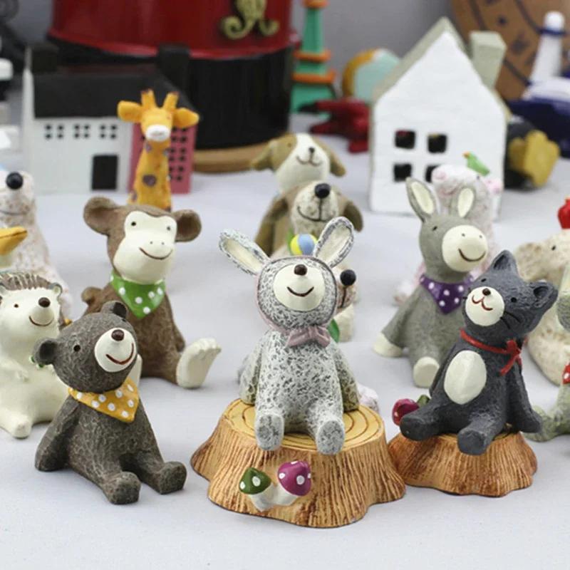 Small Miniatures & Figurines Ornaments Look Up To The Sky Mini Animals Micro Landscape Props Home Decor Resin Crafts Decoration