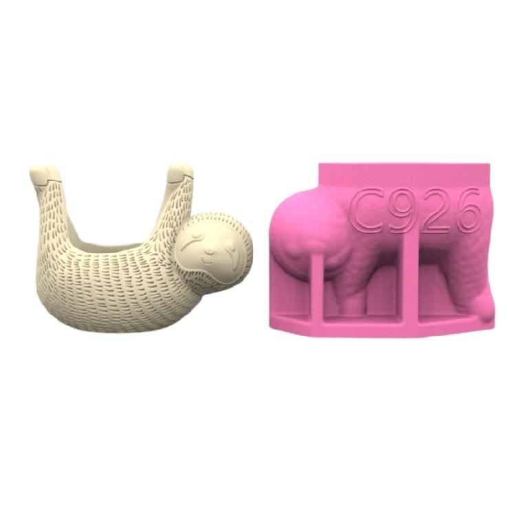 

Flexible Silicone Pots Mold Garden Planter Molds Sloths Shape Suitable for Resin and Concrete Casting Handmade Craft 1