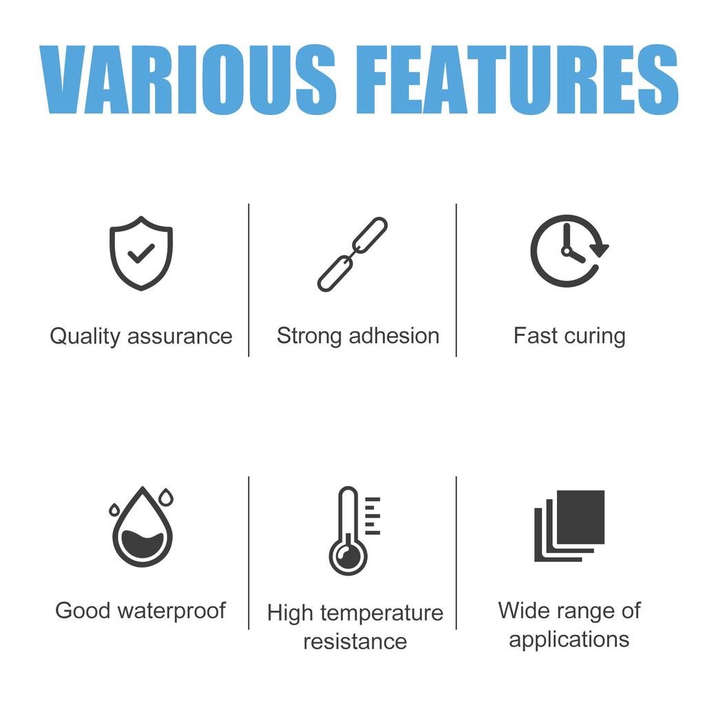 JUE-FISH Multi-Purpose Waterproof Shoe Glue for Sneakers, Leather Shoes, and Soles, Strong Quick-Bond Adhesive