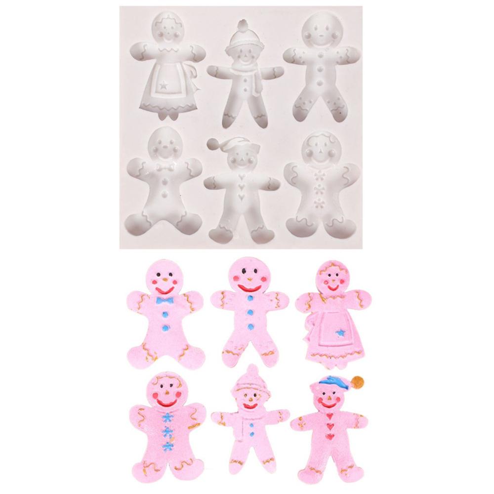 Handmade Gingerbread Man Sugarcraft Decoration Cake Decorating Tools Christmas Mold Chocolate Mould