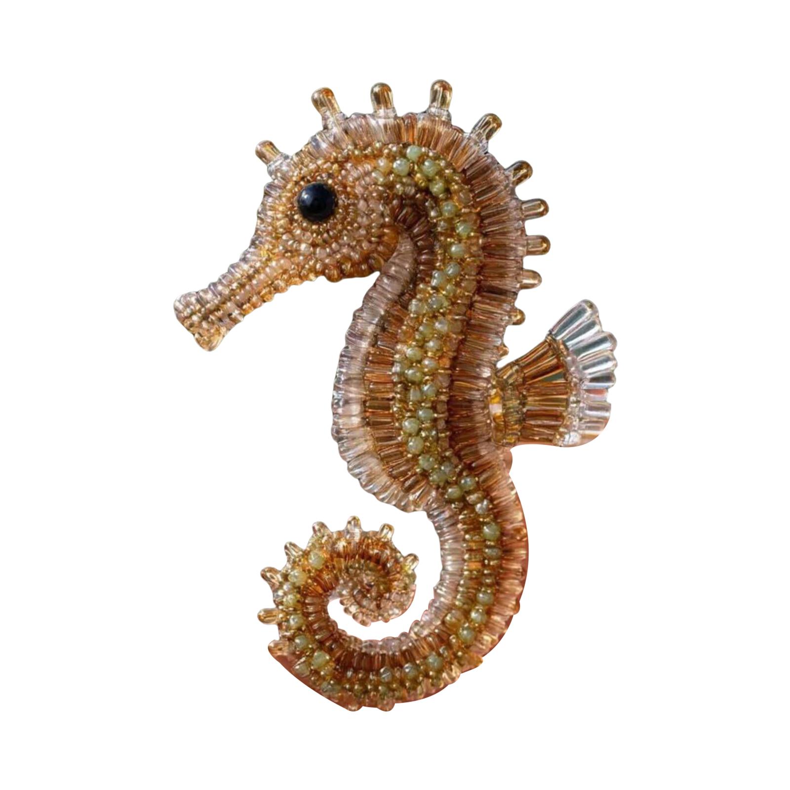 

Sea Creature Beaded Embroidery Kits Ocean Animals 3D DIY Beadwork Craft Kits (Only Material Package) for Beginners