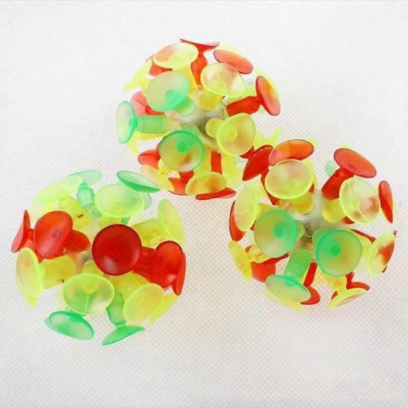 12PCS Suction Cup Ball Toy Parent-Child Interaction Sucker Ball Kids Plaything Party Toy for Children Kids