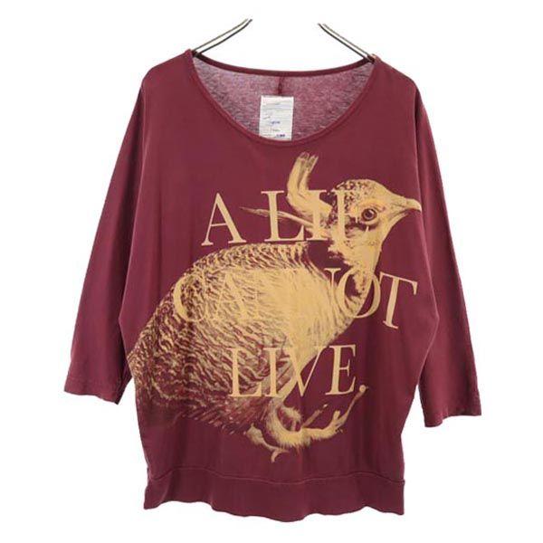 

SHAREEF made in Japan Print Long sleeve Dolman sleeve T-shirt 1 Ron T Women Used