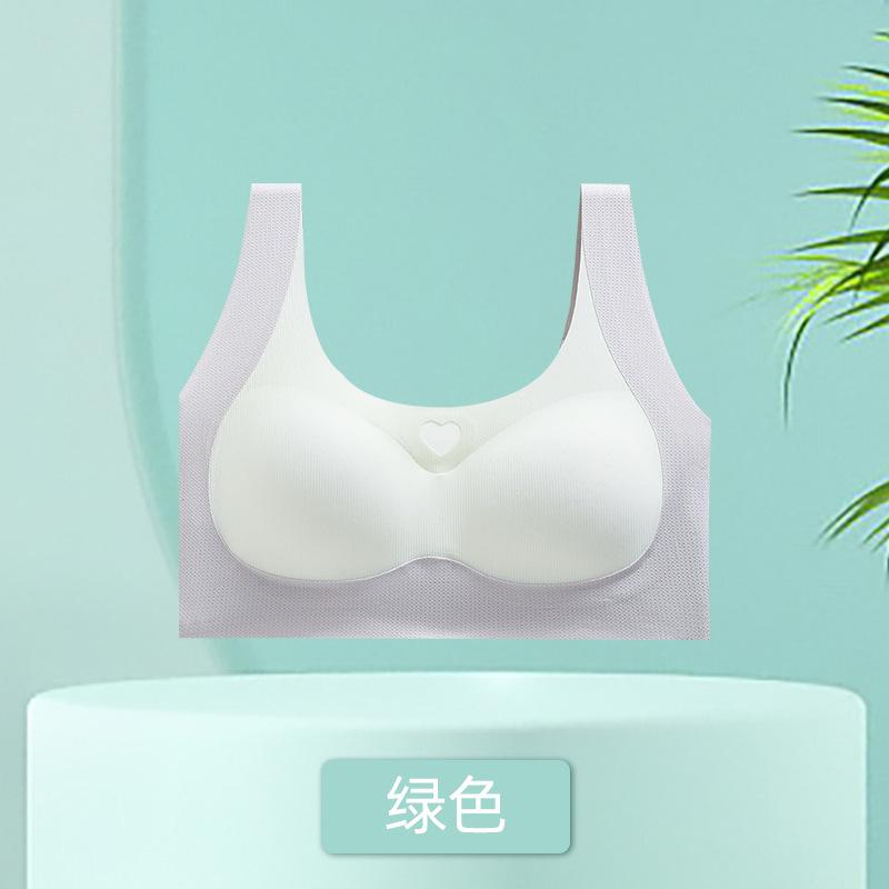 Women's Seamless Comfortable Underwear Without Steel Rims Small Breasts Can Be Gathered and Closed Sub-breasts Anti-sagging Large Bra Vest Bra Women