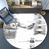 Crosby Art Pattern Round rug,Carpet Rug for Living Room Bedroom Playroom ,Non-slip Floor Mat,Holiday Gifts and Birthday Gifts.