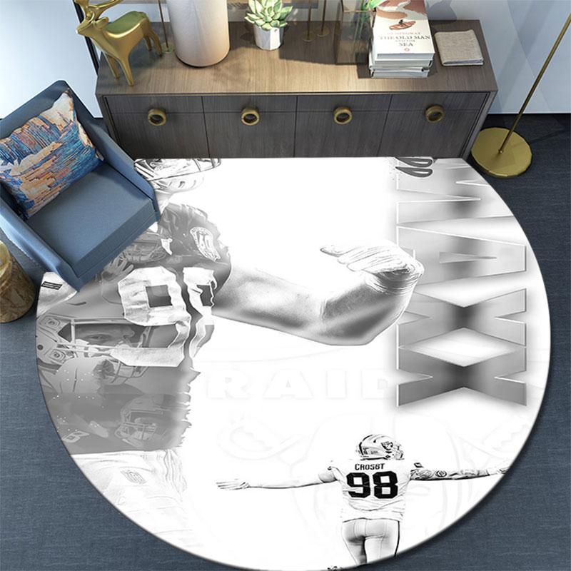 Crosby Art Pattern Round rug,Carpet Rug for Living Room Bedroom Playroom ,Non-slip Floor Mat,Holiday Gifts and Birthday Gifts.