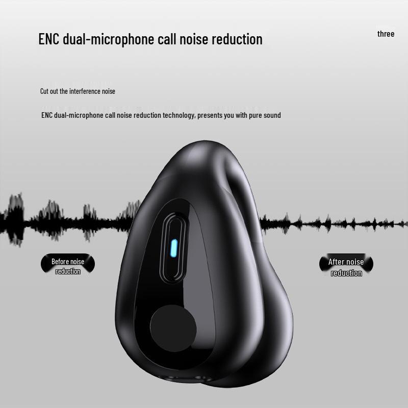 Cross-border Wireless Noise-Cancelling Over-ear Bluetooth Sports Earbuds with Large Battery and Ear Clip Design