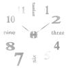 Kreative rahmenlose DIY Wanduhr Wandtattoo Home Stille Uhr Wohnzimmer Büro Wanddekoration