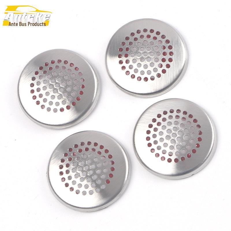 

21S Чехол для микрофона-динамика с панелью из нержавеющей стали с пайетками для интерьера автомобиля