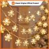 USB/Battery Powered Snowflake String Garland Fairy Lights Christmas Tree Halloween Holiday New Year Bedroom House Decor Lamp