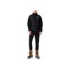 Adidas Originals Solid Color Warm Zip-Up Collar Down Jacket For Winter Men Outerwear Black ED5837