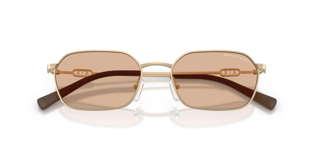 Armani Exchange Sunglasses Matte Pale Gold Brown 54mm 61217354 0AX2056S [ARMANI EXCHANGE]