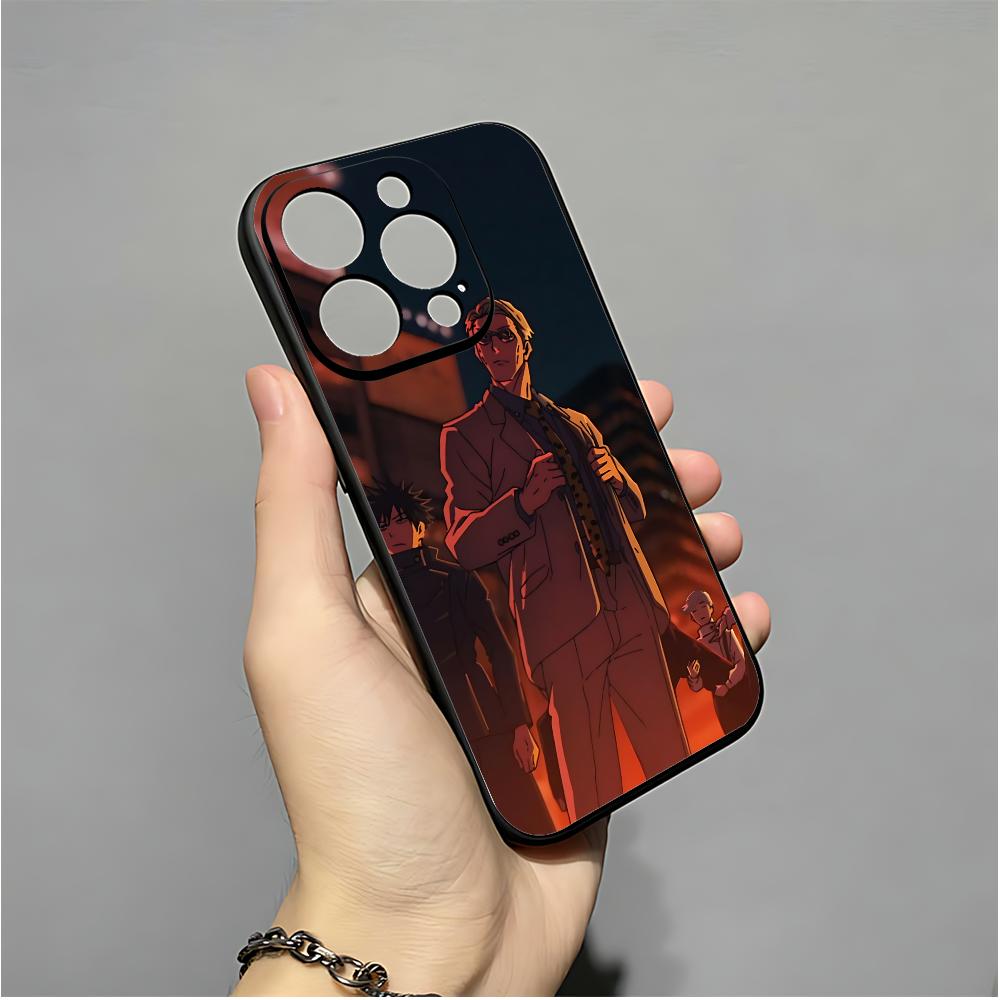 Kento T-Nanami J-Jujutsu K-Kaisen Phone Case For IPhone 16,15,14,13,12,11,XS,XR,X,8,7,Pro,Max,Plus,mini Silicone Black Cover