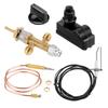 Low Pressure LPG Propane Gas Fireplaces Fire Pit Flame Failure Safety Control Valvesand Igniter Push Button Ignition Kit