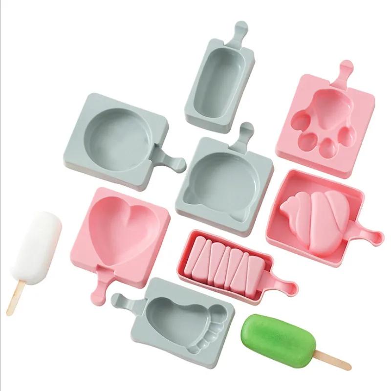 1ks Kreslená silikonová forma na zmrzlinu Kreativní forma na želé, pudink, čokoládu, led pro domácnost, kuchyňské DIY nástroje na zmrzlinu
