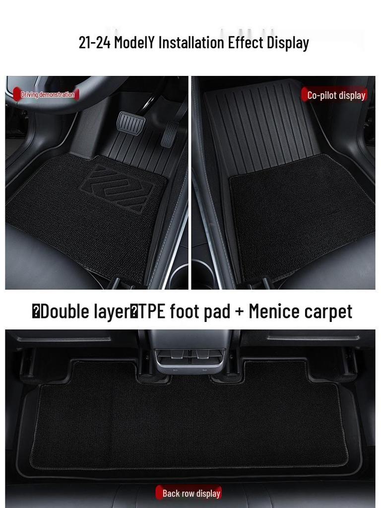 Tesla Model Y Starry Sky Full Coverage TPE Floor Mats & Blanket Accessories