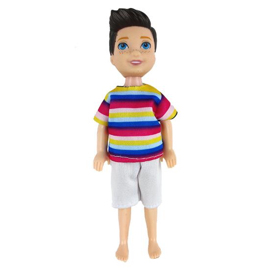 1 Set Doll Suit Handsome Delicate Craft Mini Size Boy Doll Costume Outfit Set for Gift