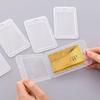Retractable Clear Waterproof Card Cover Business Credit Cards Bank ID Card Sleeve Protect Holder Case for Student Women Men