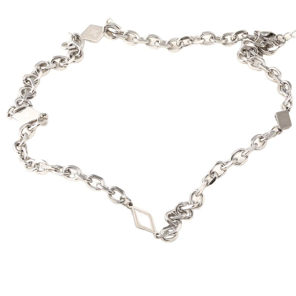 Halskette für attraktive Männer aus Titanstahl mit kubanischer Kette - Hip-Hop-Stil, vielseitig, einzigartige Persönlichkeit, Pullover-Accessoire