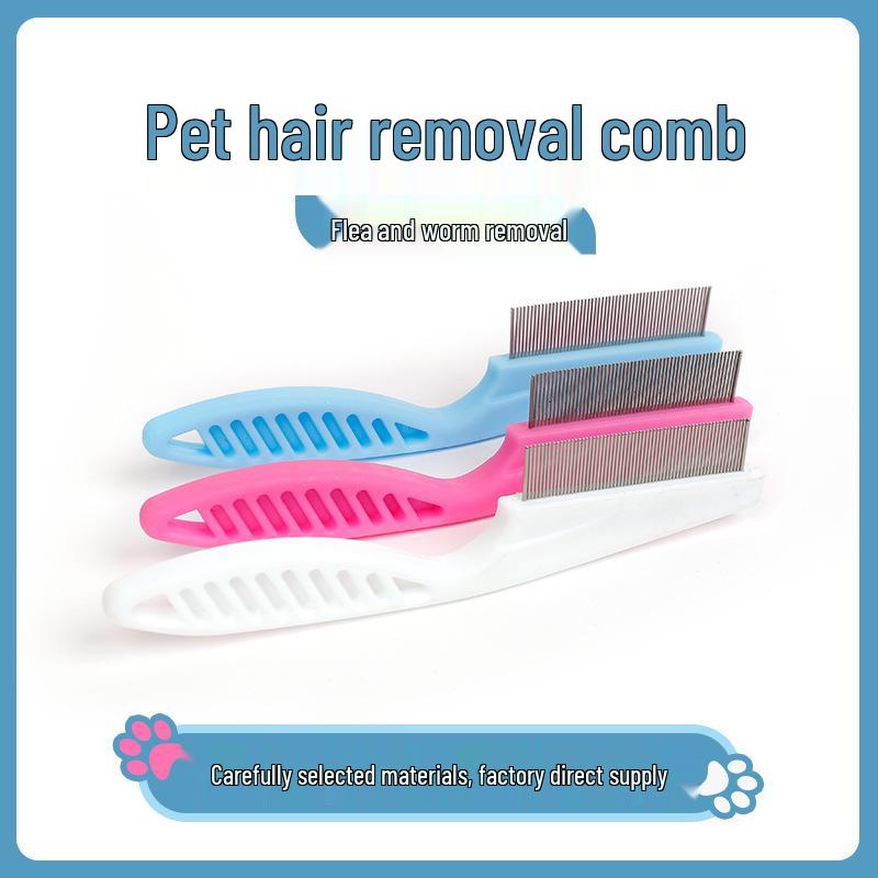 Stainless Steel Pet Flea Comb - Fine Tooth Cat & Dog Grooming Tool