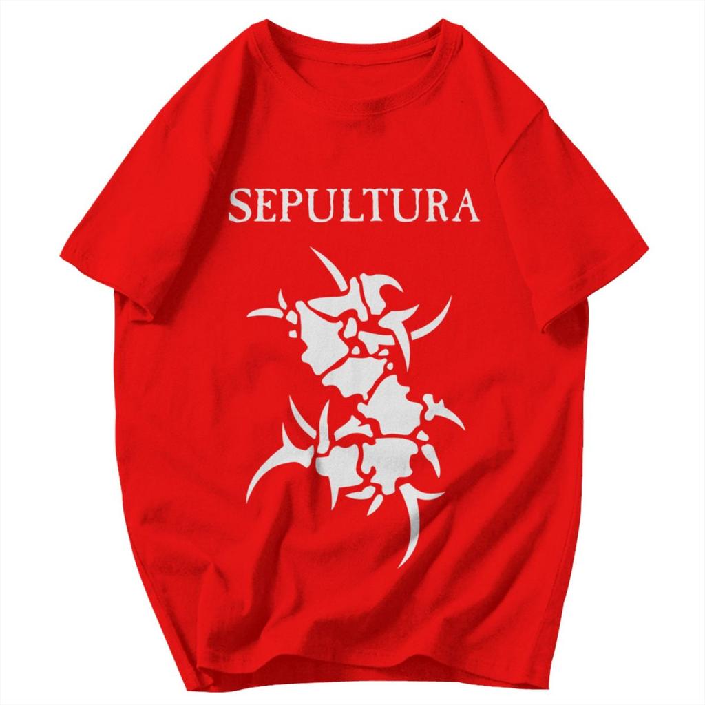 Men T Shirt Sepultura Band Cotton Y2K Graphic Short Sleeve Unisex Clothing T Shirts