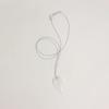 [6th RE-ORDER]_Gem Heart Drop14k Necklace_white+silver