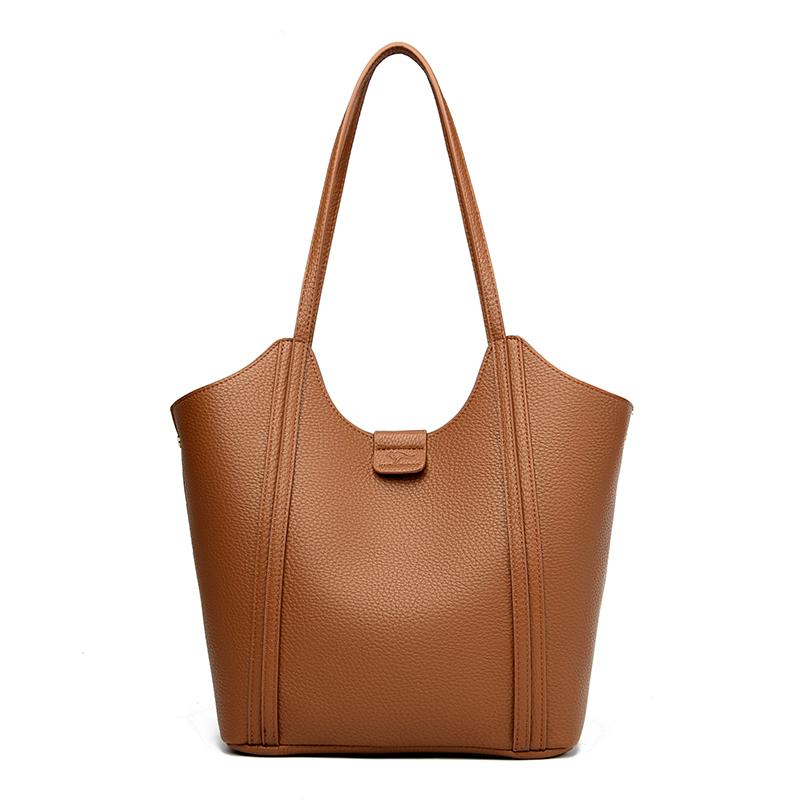 

Women s Large Capacity Shoulder Bag armpit bag Ladies Genuine Leather Commuter Shopper Bags High Quality Luxury Handbag Big tote жёлтый