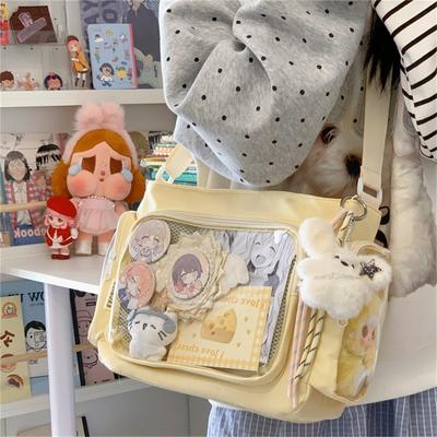 Japanese Ins New Highvalue College Style Fresh and Sweet Bar Pain Bag Girl Light Daily Messenger Bag