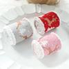 New 2m Christmas Ribbon DIY Xmas Gift Fabric Swirl Ribbon Lmitation Linen Christmas Tree Ribbon Burlap Ribbon