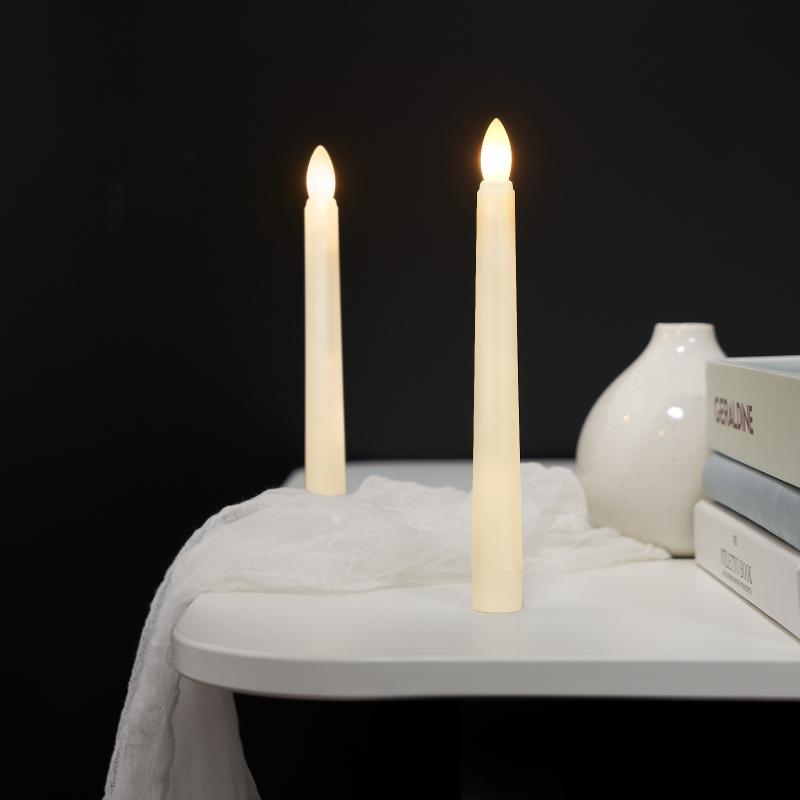 300 hours Lighting Time Flameless LED Candle Warm Light Flickering Flame Table Candle for Holiday Wedding Christmas Home Decor