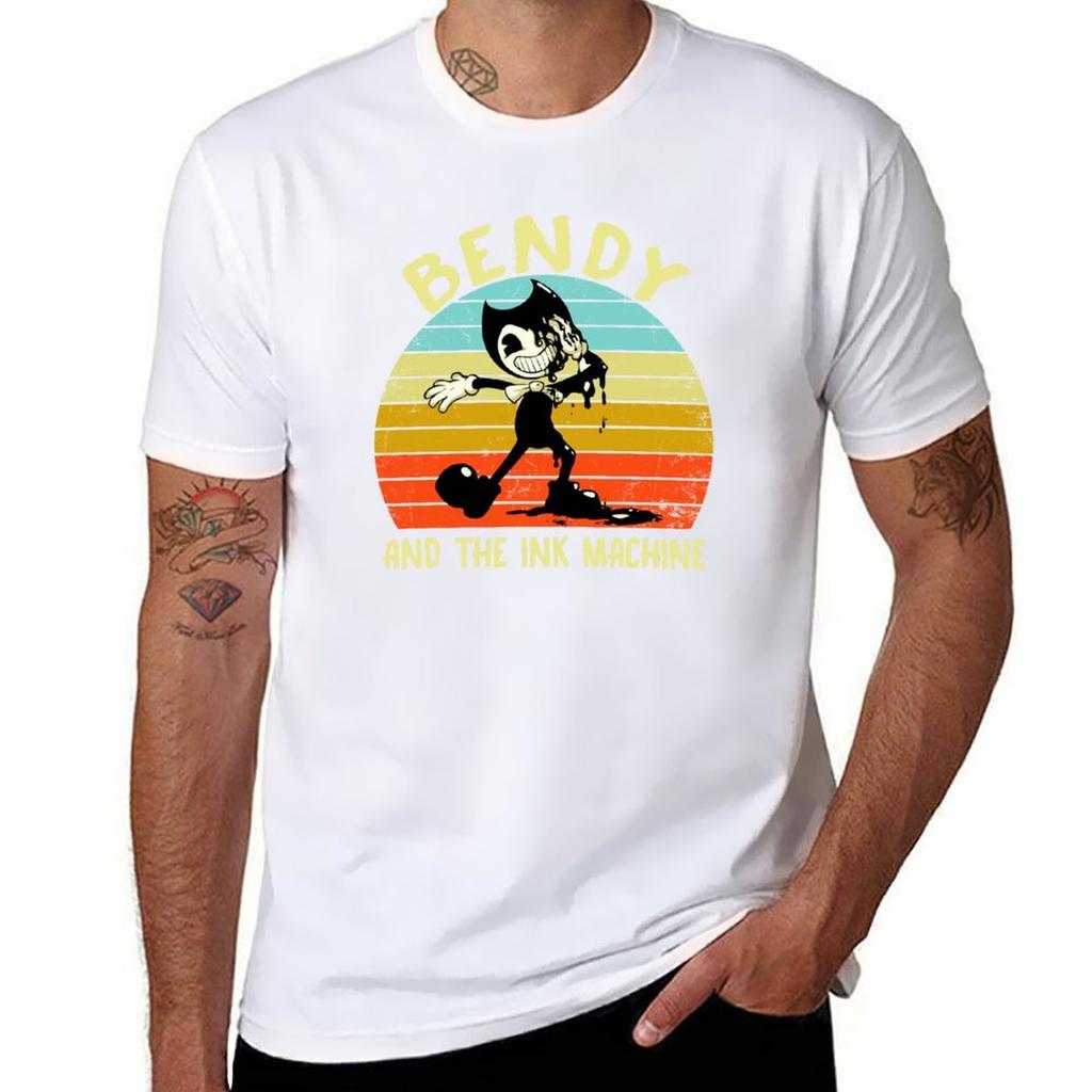 Bendy A Ink Machine 6 Tričko valentýnské oblečení grafická trička přizpůsobené plus size topy outfity pro muže
