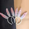 Plush Rabbit Ear Hair Clip - Cute Animal Ears Headband for Christmas & Halloween Decorations