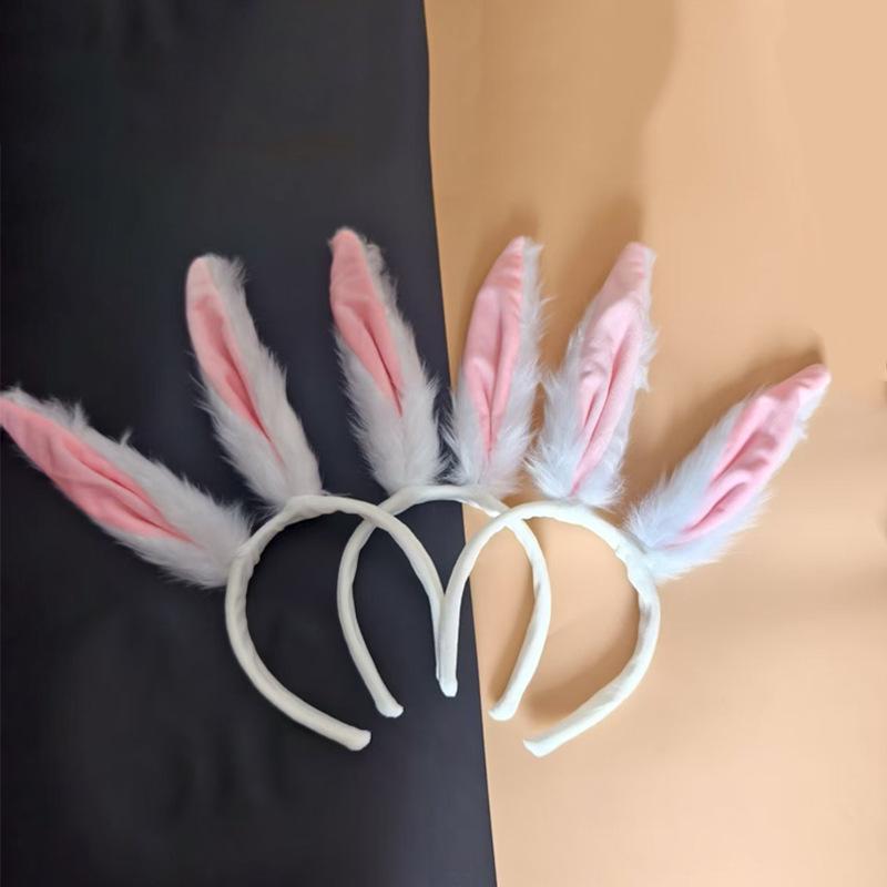Plüsch Hasenohren Haarspange - Süßes Tierohren Stirnband für Weihnachts- & Halloween-Dekorationen