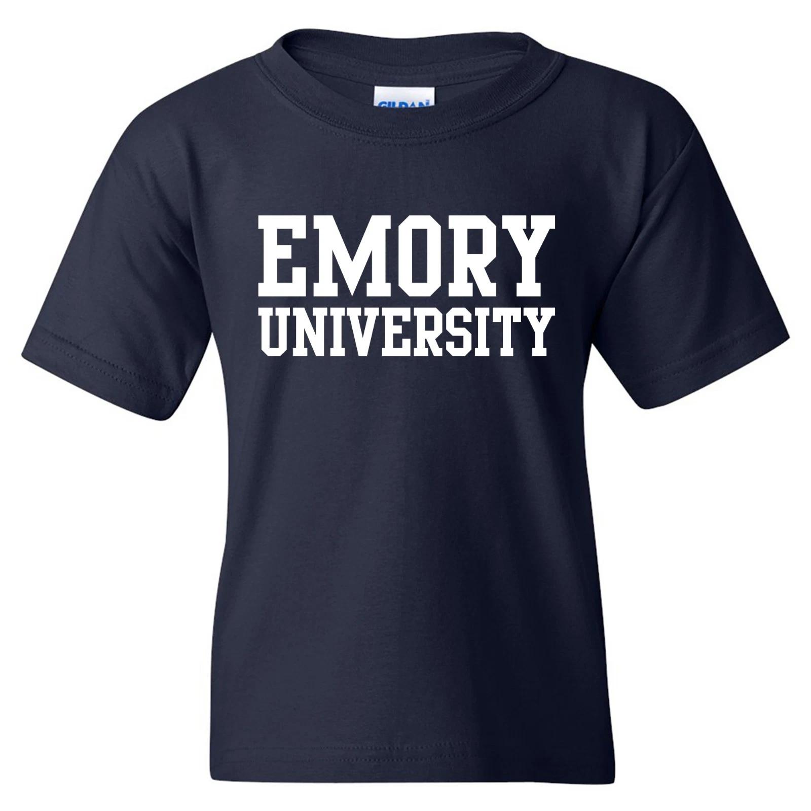 Emory Eagles Basic Block Licensed Unisex Youth T-Shirt 4XL