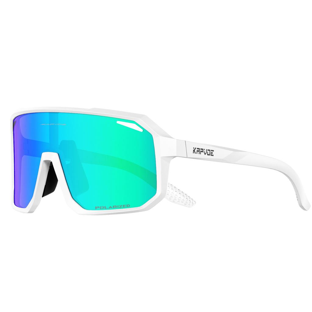 Lunettes de Soleil Sportives Polarisées Kapvoe pour Homme Lunettes de Vélo Photochromiques Lunettes de Vélo d'Extérieur pour Vélo VTT UV400