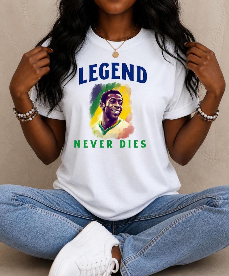 Legend Never Dies T-Shirt | Retro Portrait, Sports Tribute 4XL