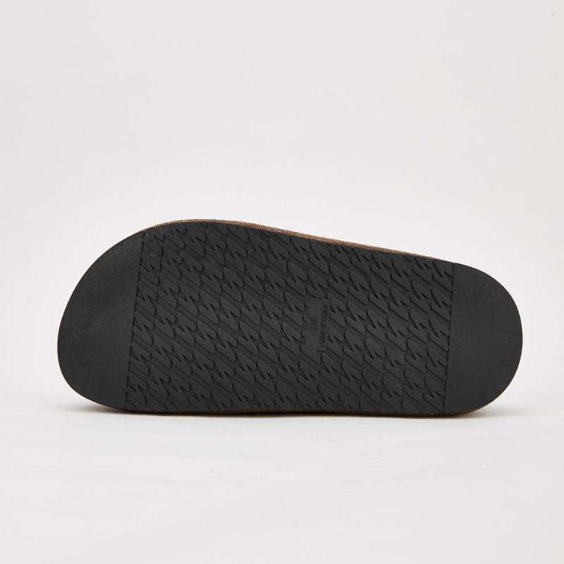 Fashion Retro Brown Faux Suede Platform Slippers Women Fashion Round Toe Thick Bottom Slide Sandals Comfortable Non-Slip Casual Shoes