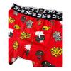 Small Planet Godzilla Boxer Deformed Size L Briefs, Design, Red,