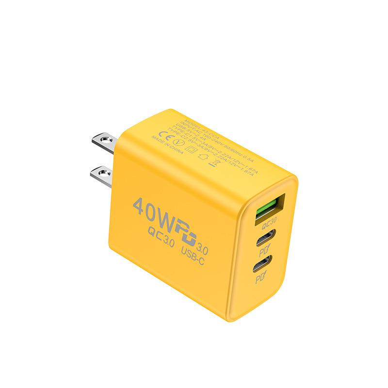 Fast Charging European and American Dual PD Single USB Port 5V2A Mobile Phone Charging Head Is Suitable for Android and Apple Mobile Phone A+C