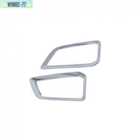 Chrome Front Fog Lamp Light Frame Cover Trim For Hyundai KONA Encino 2018-22