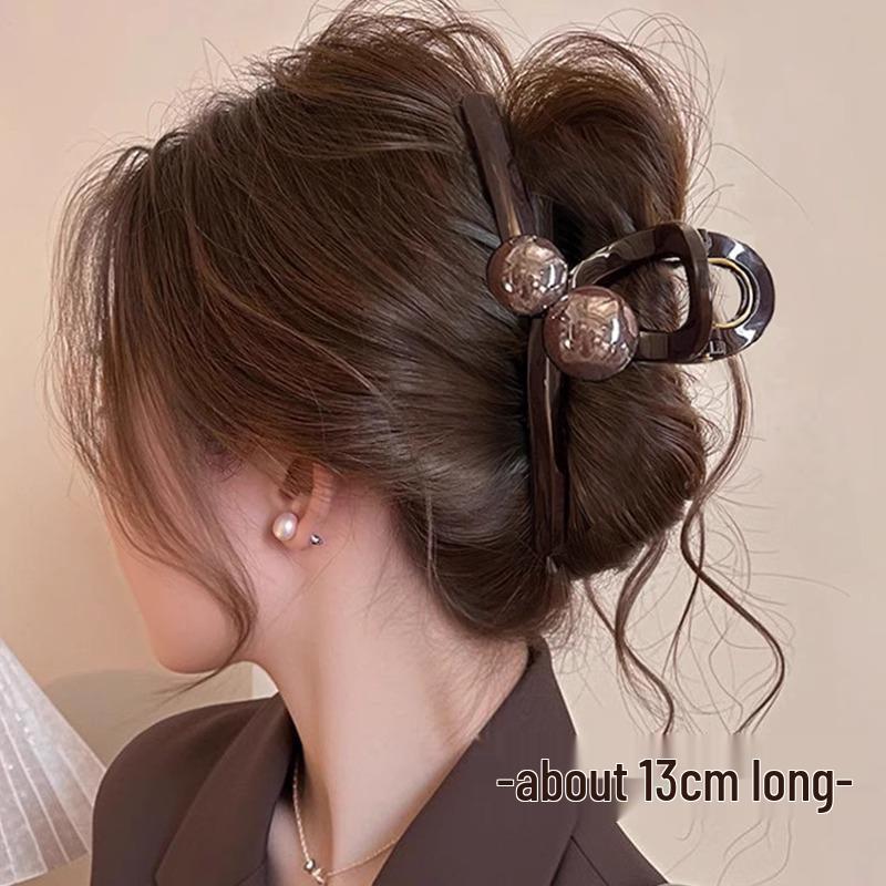 Elegant French Retro Small Shark Hair Clip for Thin Hair