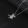 Korean Style Stainless Steel Zodiac Dog Pendant Necklace