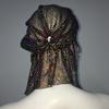 Elegante Bandana Turbante con Strass di Cristallo Vintage Aurora Boreale Fascia per Capelli Scintillante Hip Hop Rete Foulard da Testa Festa