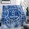 1PC Everton F.C Patterned Flannel Blanket Suitable For All Seasons for Home Decor Warmth and Comfort Gifts Holiday Present