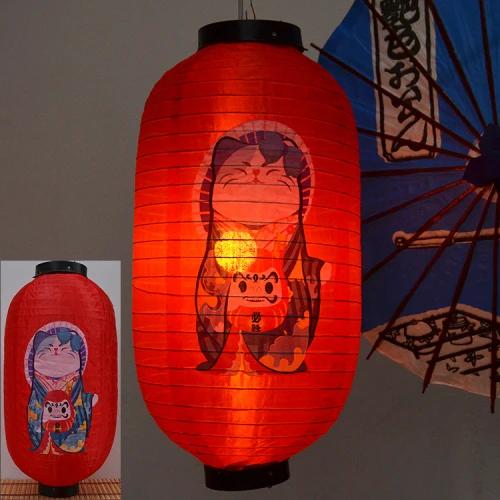Japanese-style Lucky Cat Waterproof Lanterns Sake Izakaya Sushi Lamian Noodles Cuisine Restaurant Advertising Holiday Decorative
