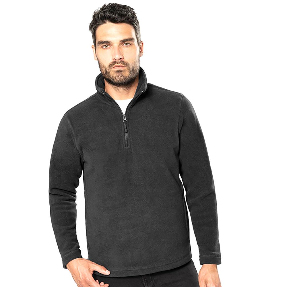 Kariban Mens Enzo 1/4 Zip Fleece Top