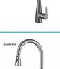 Stainless Steel Telescopic Swan Neck Faucet, Universal Rotation, Hot/Cold Compatible.