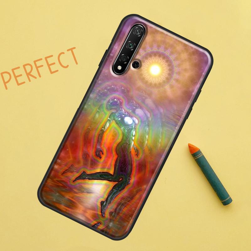 Spiritual Trippy Psychedelic For Huawei Nova 8i 12i 11i 12s Y73 Y72 Y61 Y91 Y90 Y70 Y60 9 10 SE P30 P40 Lite P60 Pro Case