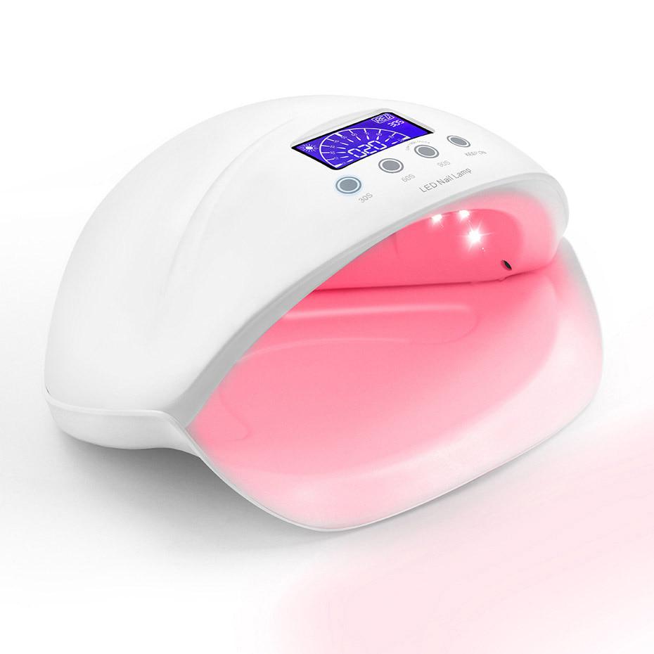 

Профессиональный автоматический датчик светодиодной УФ-лампы CCFL 50 Вт в форме Beatuy для отверждения УФ-геля для ногтей, лака для ногтей US Plug белый